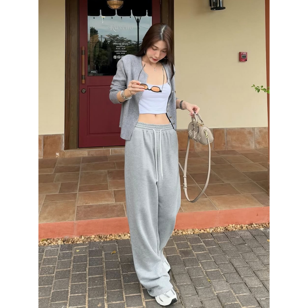 Quần Dài Ống Rộng Chất Liệu Nỉ Cotton 2 Da Dày Dặn Phong Cách Trẻ Trung RTCLASSY BASIC WIDEPANTS