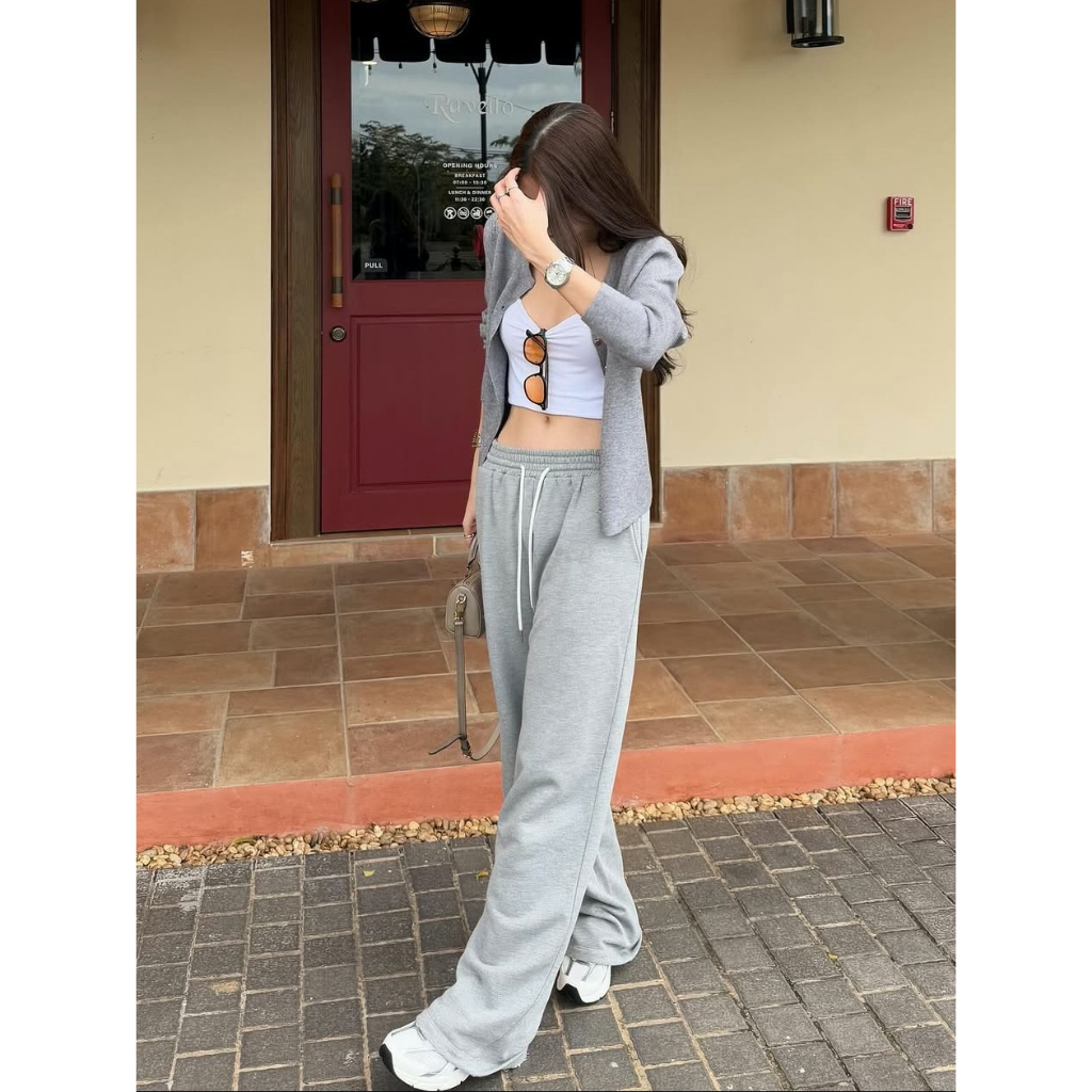 Quần Dài Ống Rộng Chất Liệu Nỉ Cotton 2 Da Dày Dặn Phong Cách Trẻ Trung RTCLASSY BASIC WIDEPANTS