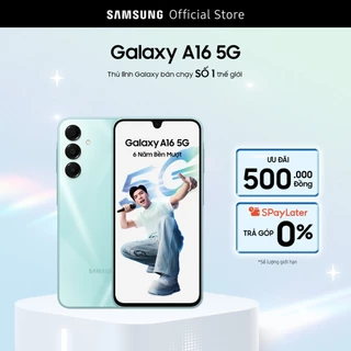 Điện thoại Samsung Galaxy A16 5G (8GB/128GB), màn hình Super AMOLED 6.7", kháng bụi nước IP54
