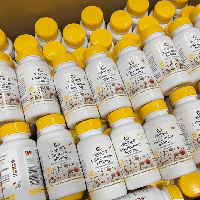 Viên uống Warnke L-Glutathione Đức 500mg hỗ trợ trắng da 100 viên