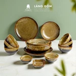 Bộ bát đĩa gốm sứ men hỏa biến cao cấp bộ bàn ăn gia đình - Gốm sứ Bát Tràng - Làng Gốm (TH) — ảnh 5