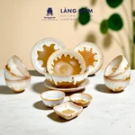 Bộ bát đĩa gốm sứ men hỏa biến cao cấp bộ bàn ăn gia đình - Gốm sứ Bát Tràng - Làng Gốm (TH) — ảnh 7