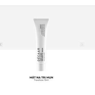 [Tem cty] Décaar Anti Acne Antiseptic Mask Mặt Nạ Da Dầu Mụn, Kháng Khuẩn, Gom Còi Mụn