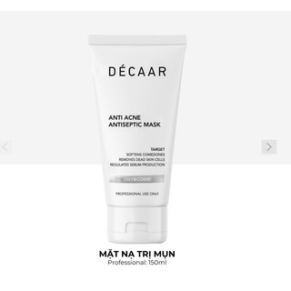 [Tem cty] Décaar Anti Acne Antiseptic Mask Mặt Nạ Da Dầu Mụn, Kháng Khuẩn, Gom Còi Mụn