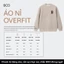 Áo Nỉ BOO Không Mũ Unisex Form Overfit In Họa Tiết Noel Chất Liệu Ấm Áp, Dày Dặn