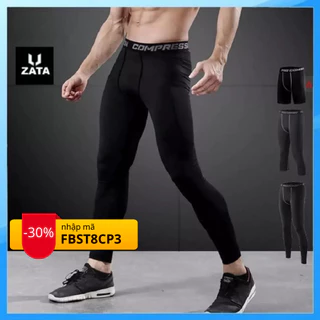 Quần Giữ Nhiệt Nam ZATA Quần Legging Nam Quần Dữ Nhiệt Nam Đá Bóng Combat Pro Cao Cấp Zata Vn - QGN