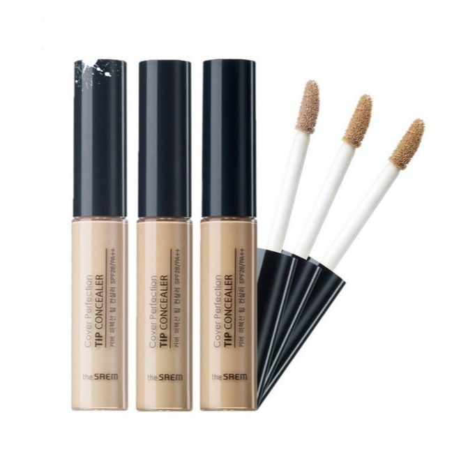 Che khuyết điểm The Saem Cover Perfection Tip Concealer SPF28 PA++ 6.5g