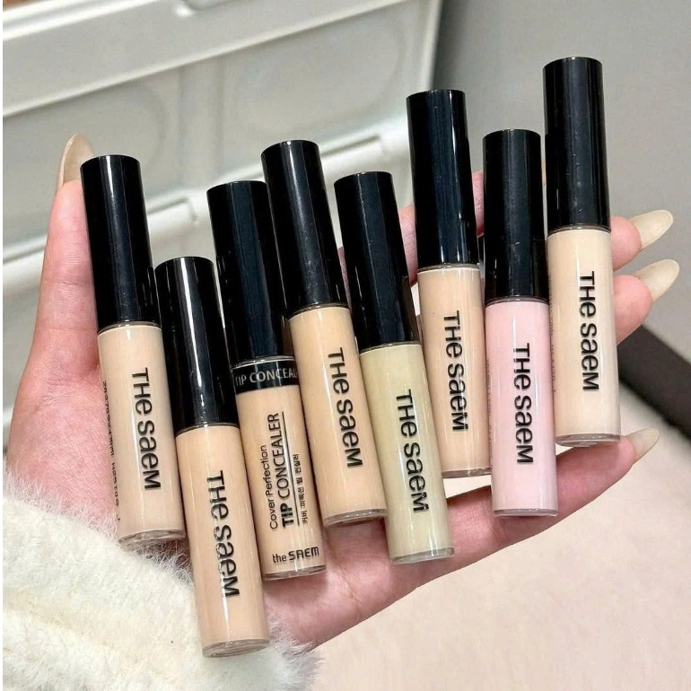 Che khuyết điểm The Saem Cover Perfection Tip Concealer SPF28 PA++ 6.5g