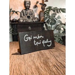 PHÔI BẢNG GỖ GỌI MÓN TẠI QUẦY • IN UV SANG TRỌNG • ĐỘ BỀN CAO