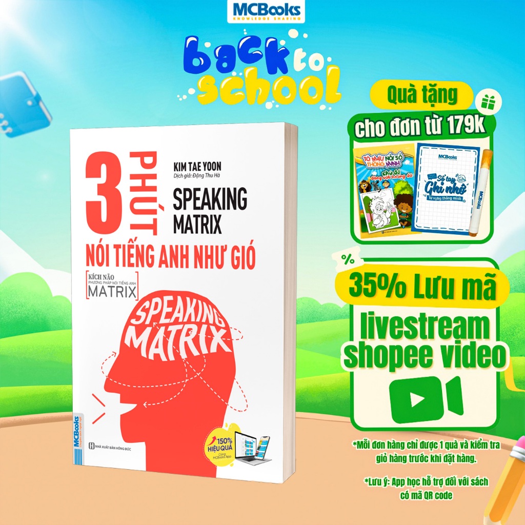Sách Speaking Matrix 3 Phút Nói Tiếng Anh Như Gió Kèm App Nghe Online ...
