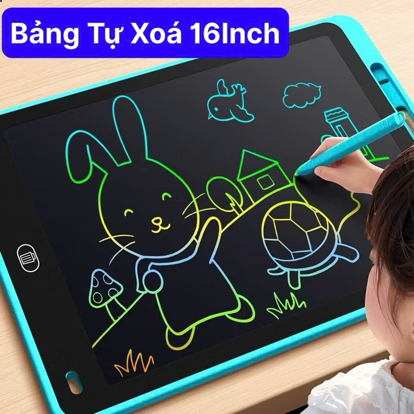 Bảng Tự Xóa LCD Bảng Vẽ Điện Tử Bảng Viết Thông Minh LCD Đa Sắc Máy Tính Bảng Tự Xóa 12 Inch Mini-Đồ Chơi Cho Bé PUKAPI