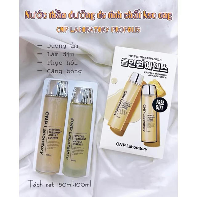 Nước dưỡng keo ong phục hồi da CNP Laboratory Propolis Treatment Ampule Essence 50ml/100ml /150ml (Nobox)