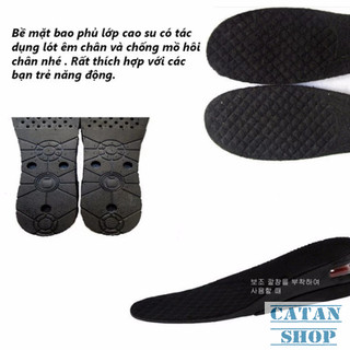 1 Cặp Lót Giày Tăng Chiều Cao Đệm Khí Nửa Bàn/Nguyên Bàn 3 Tầng Tùy Chỉnh, Êm Chân, Chống Trượt, Freesize