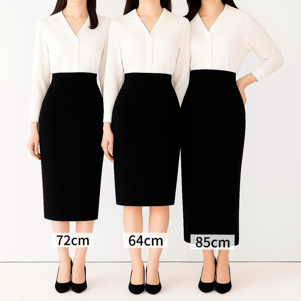 Chân Váy Bút Chì CV02, Cạp Cao Che Bụng, Xẻ Sau, Chất Đẹp Dày Dặn.