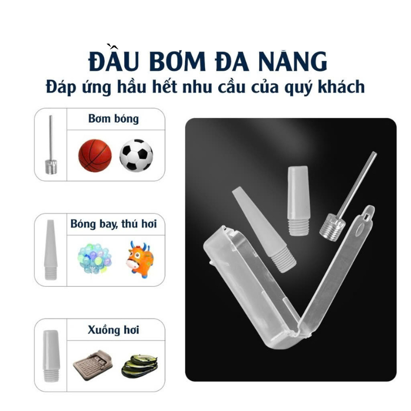 Bơm đạp Chân Dùng Bơm Xe Máy Bơm Xe đạp Với Các đầu Van đa Năng Wisezen