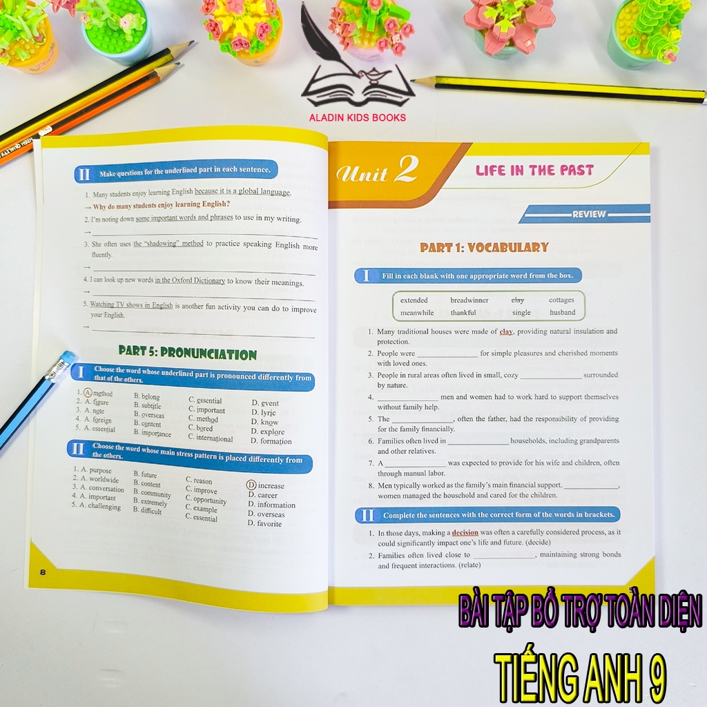Sách- Bài Tập Tiếng Anh 9 Bổ Trợ Toàn Diện Kỹ Năng Nghe Nói Đọc Viết