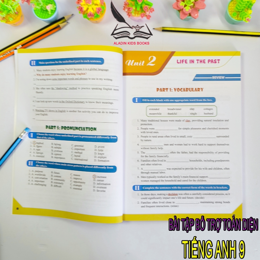 Sách- Bài Tập Tiếng Anh 9 Bổ Trợ Toàn Diện Kỹ Năng Nghe Nói Đọc Viết