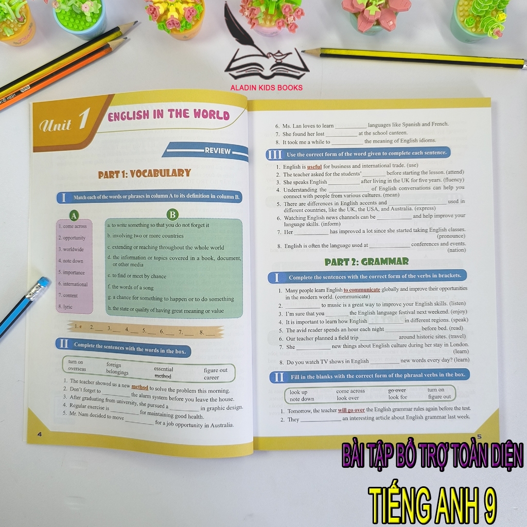 Sách- Bài Tập Tiếng Anh 9 Bổ Trợ Toàn Diện Kỹ Năng Nghe Nói Đọc Viết