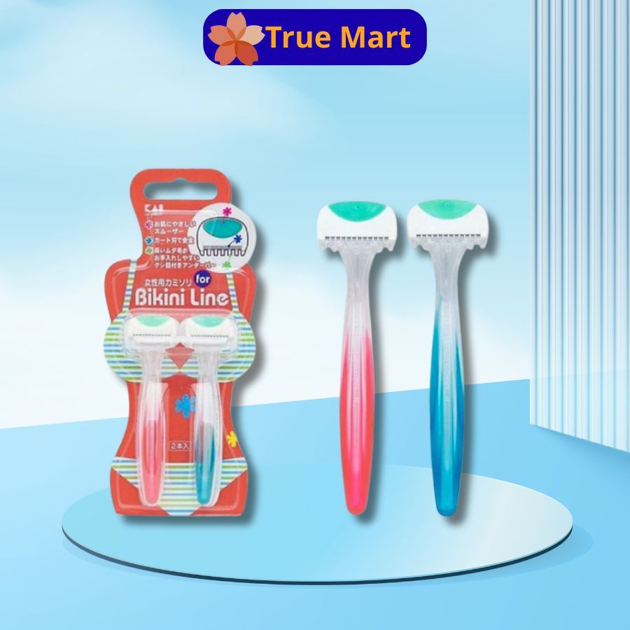 Set 2 dao cạo vùng Bikini - Nhật Bản an toàn, việc làm sạch vùng bikini dễ dàng hơn