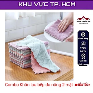 Khăn lau bếp đa năng hai mặt siêu mềm mịn, siêu thấm hút - tiện dụng, đa năng