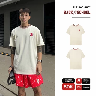 Áo Thun Cổ Tròn Nam Nữ The Bad God Indians Back To School Form Boxy Cotton Syn Thêu Logo Unisex Local Brand Áo Phông