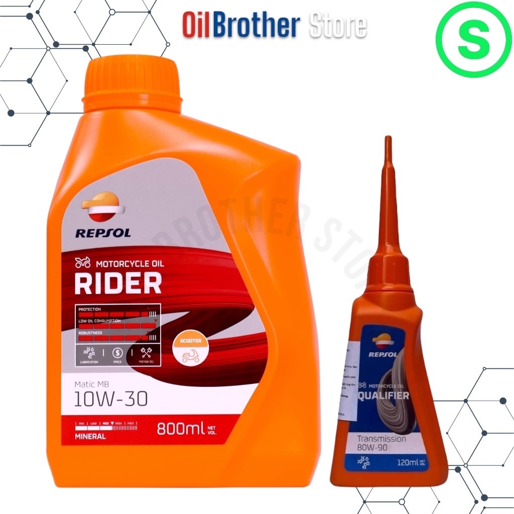 Nhớt REPSOL RIDER MATIC MB 10w30 800ML | Shopee Việt Nam