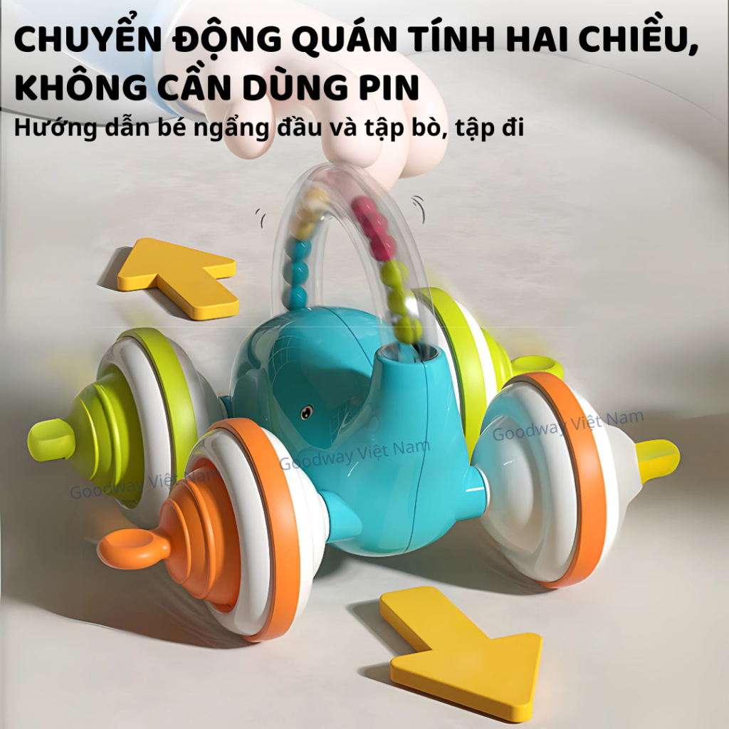 Đồ Chơi Tập Bò Cho Bé Sơ Sinh Goodway Little Elephant Toy Đồ Chơi Con Voi Phát Triển Vận Động Tinh