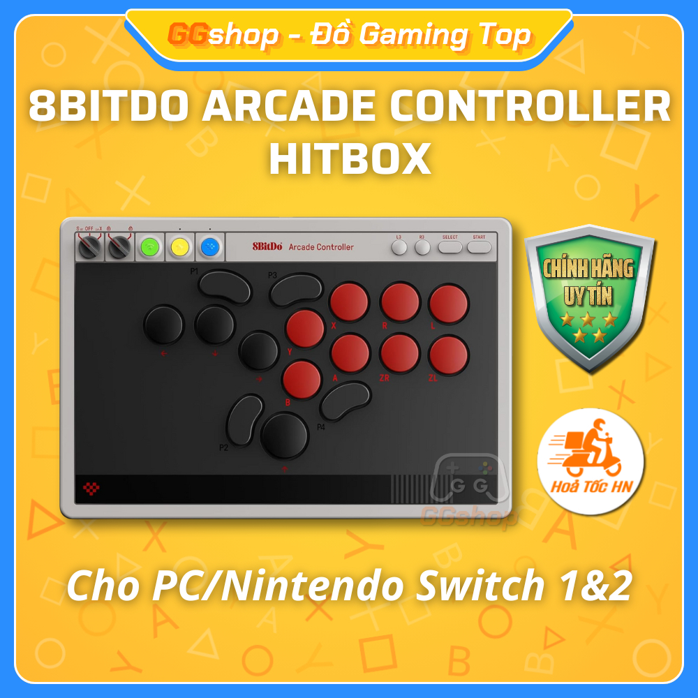 Bàn Chơi Game 8BitDo Arcade Controller Hitbox Cho Nintendo Switch/PC ...