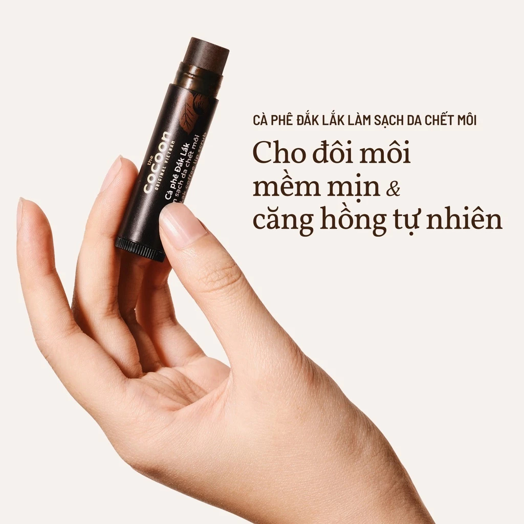 Cà Phê Đăk Lăk Làm Sạch Da Chết Môi Cocoon - 5g