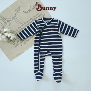 Body dài liền tất thu đông chính hãng Bunnybaby chất len tăm cho bé 3-9kg