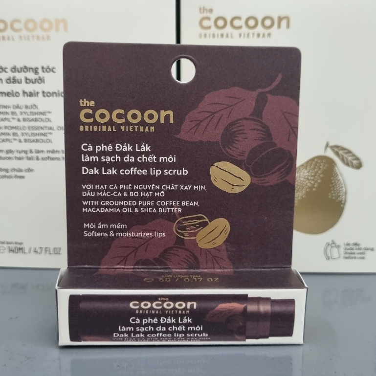 Cà Phê Đăk Lăk Làm Sạch Da Chết Môi Cocoon - 5g