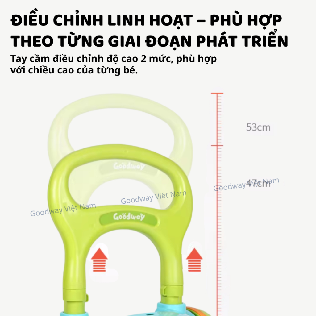 Xe đẩy tập đi tập đứng cho bé kèm bảng đồ chơi Montessori có âm thanh Goodway Music Baby Walker
