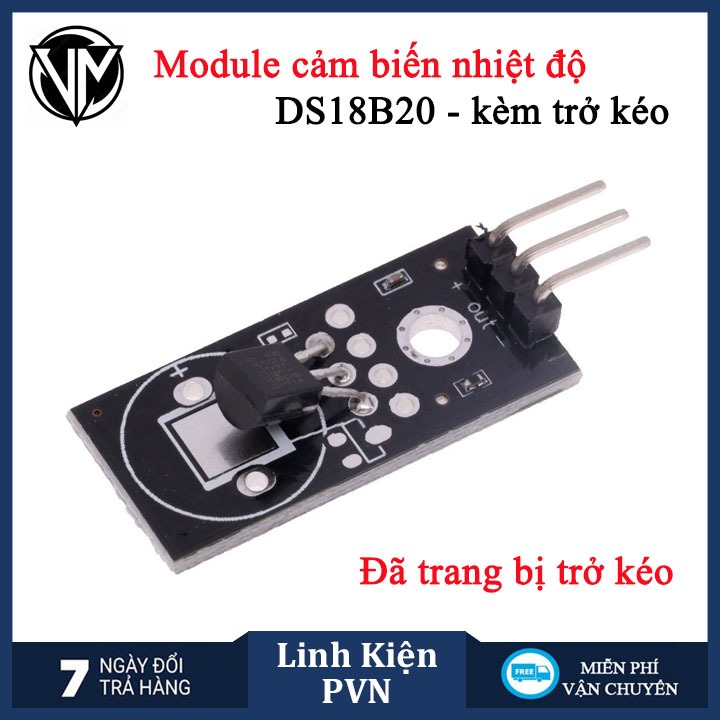 Module cảm biến nhiệt độ DS18B20 - kèm trở kéo | Shopee Việt Nam