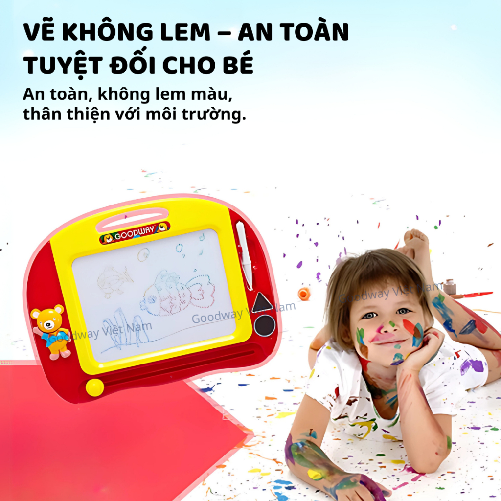 Bảng Vẽ Nam Châm Tự Xóa Cho Bé Goodway Writing Board Bảng Tập Vẽ Sáng Tạo