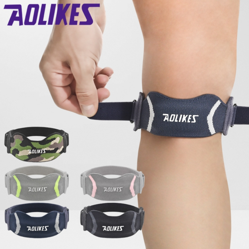Đai Gối Thể Thao AOLIKES 8501 – Chống Trượt, Co Giãn, Hỗ Trợ Viêm Gân, Bảo Vệ Gối Khi Tập Gym, Squat
