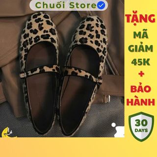 Giày bệt nữ da PU tổng hợp dệt vải đế cao su dễ thương  quý phái sang chảnh phong cách hàn quốc