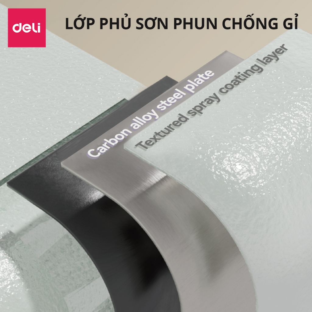 Két Sắt Mini DELI Khóa Điện Tử Có Khe Đút Tiền Chống Cháy, 2 Phương Thức Mở Khóa, Bảo Mật Cao An Toàn