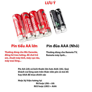 [Chính hãng] Hộp 40 viên pin đũa AAA (3A) Maxell R03P - Hàng chính hãng Maxell Super Power Ace Pin đũa Carpon máy đo