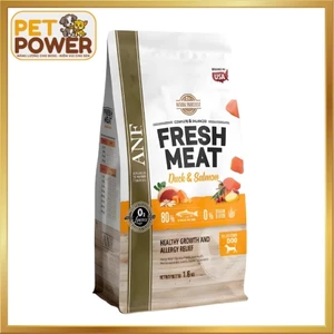 ANF Fresh Meat - Thức ăn hạt gấp đôi thịt tươi dành cho chó mọi lứa tuổi vị vịt và vị cá hồi 1.6kg
