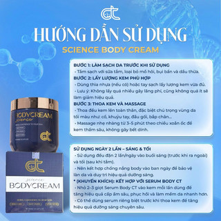 [ TẶNG GIFT ] BODY CREAM SCIENCE HỖ TRỢ DƯỠNG DA TRẮNG SÁNG [ 330G ]