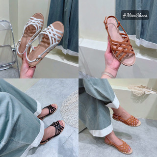 Sandal Xẹp Mũi Tròn Mieo Shoes S434 S435 S436