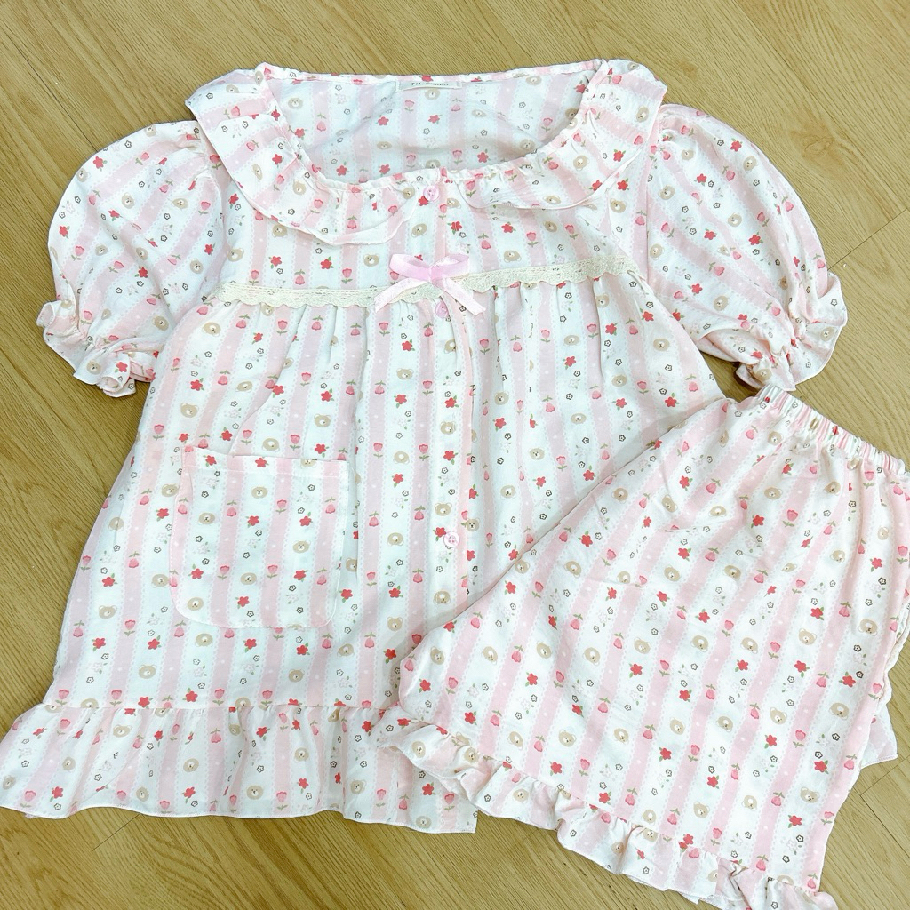 Bèo gấu sọc hồng