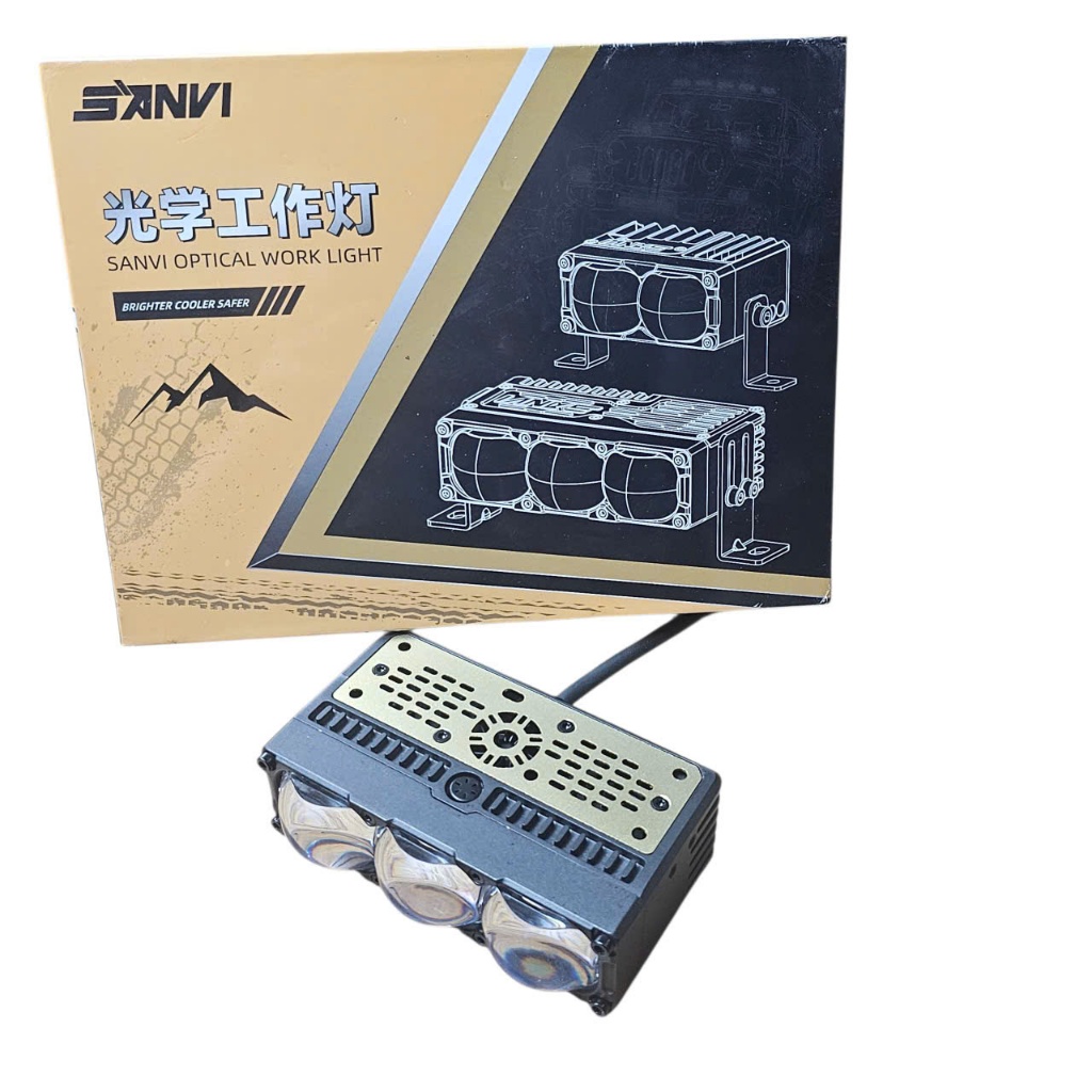 ĐÈN TRỢ SÁNG BI LED DX3 ANH EM RUOT EX3 LED EXTRA LIGHT 3 MẮT BI CẦU ...
