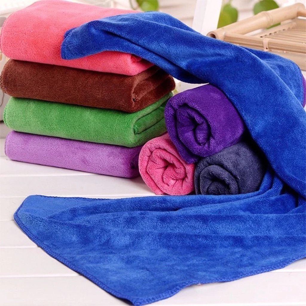 Combo 10 Khăn lau microfiber 30x30cm – lau xe ô tô, nhà bếp, kính, tay –  không rụng lông, siêu thấm