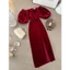Velvet dress- Hàng Luxury siêu sang chảnh A000229