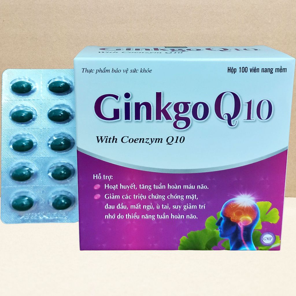 Combo 5 Hộp Ginkgo Q10 Tím - Hà Nội - Vinaphar - Vitamin Chữa Lành