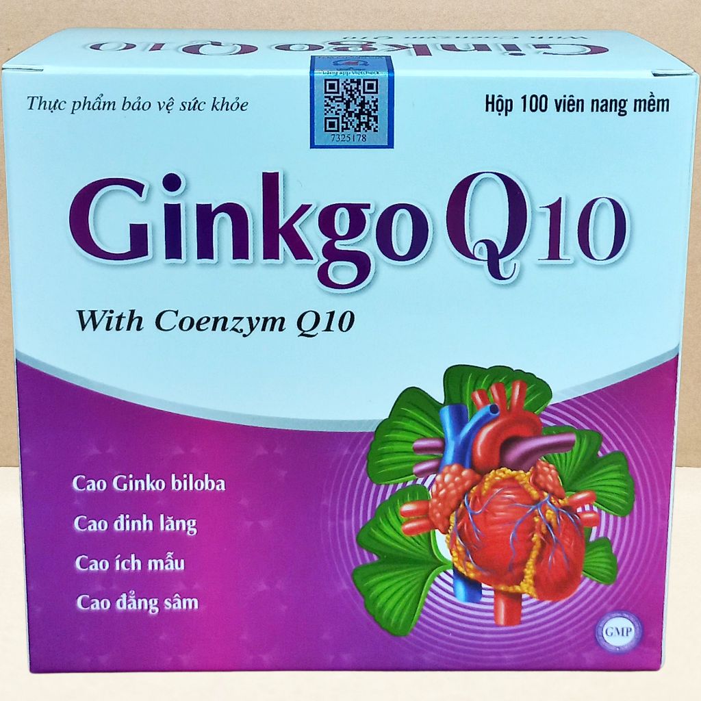 Combo 5 Hộp Ginkgo Q10 Tím - Hà Nội - Vinaphar - Vitamin Chữa Lành