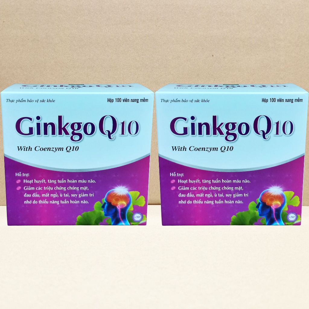 Combo 2 Hộp Ginkgo Q10 Tím - Hà Nội - Vinaphar - Vitamin Chữa Lành
