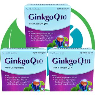 Combo 3 Hộp Ginkgo Q10 Tím - Hà Nội - Vinaphar - Vitamin Phục Hồi