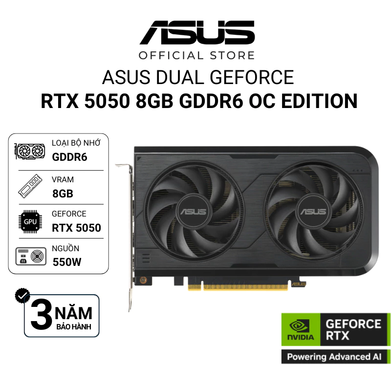 VGA ASUS Dual RTX 5050 8GB